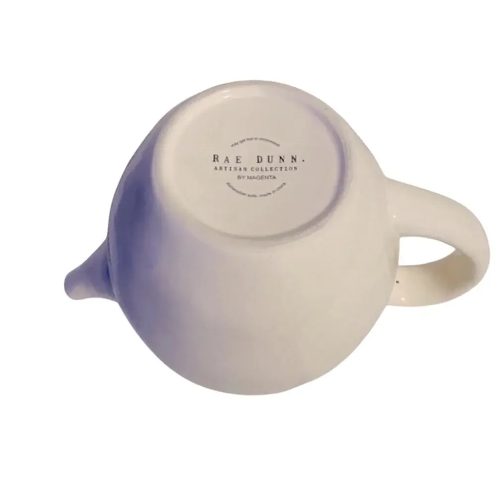 Rae Dunn By Magenta Artisan Blue Line Collection Teapot